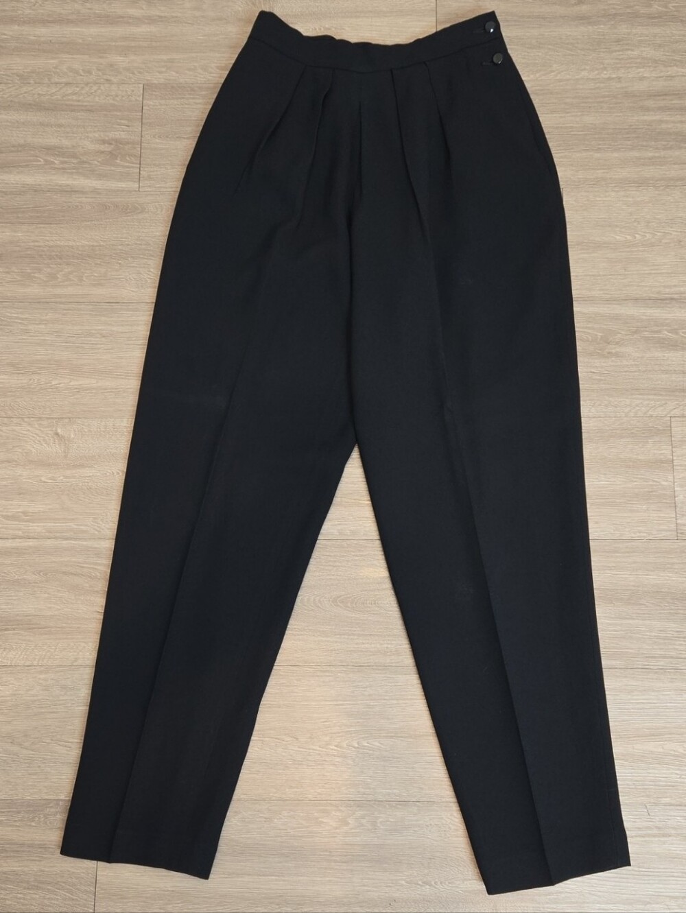 Liz Claiborne Black Vintage 80s/90s High-Waisted Pleated Dress Pants Size 8